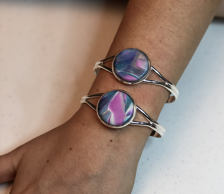 25mm Round Focal Bangle - Hope 2-Sale-Tiry Originals, LLC