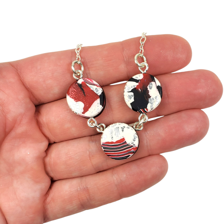 3 Small Coin Necklace - Scarlett-Necklace-Tiry Originals, LLC