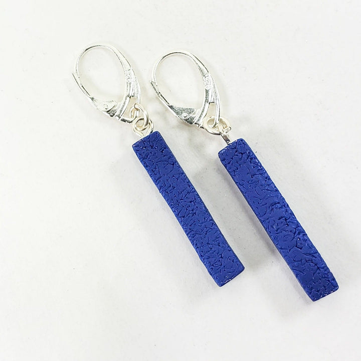 Bar Dangle Earrings - Very Peri-Earrings-Tiry Originals, LLC