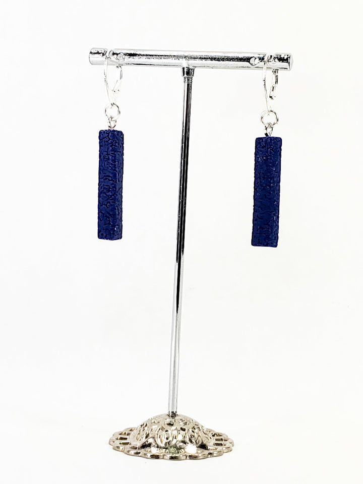 Bar Dangle Earrings - Very Peri-Earrings-Tiry Originals, LLC