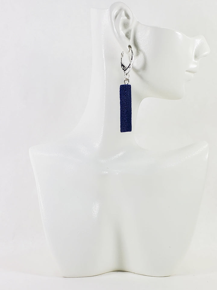Bar Dangle Earrings - Very Peri-Earrings-Tiry Originals, LLC
