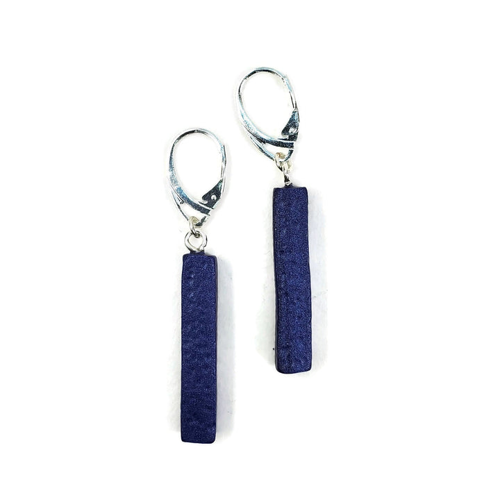 Bar Dangle Earrings - Very Peri-Earrings-Tiry Originals, LLC
