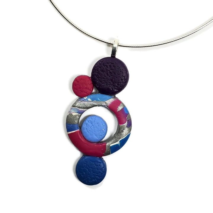 Bubbles Pendant - Small - Blue-Sale-Tiry Originals, LLC