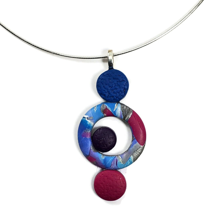 Bubbles Pendant - Small - Blue-Sale-Tiry Originals, LLC