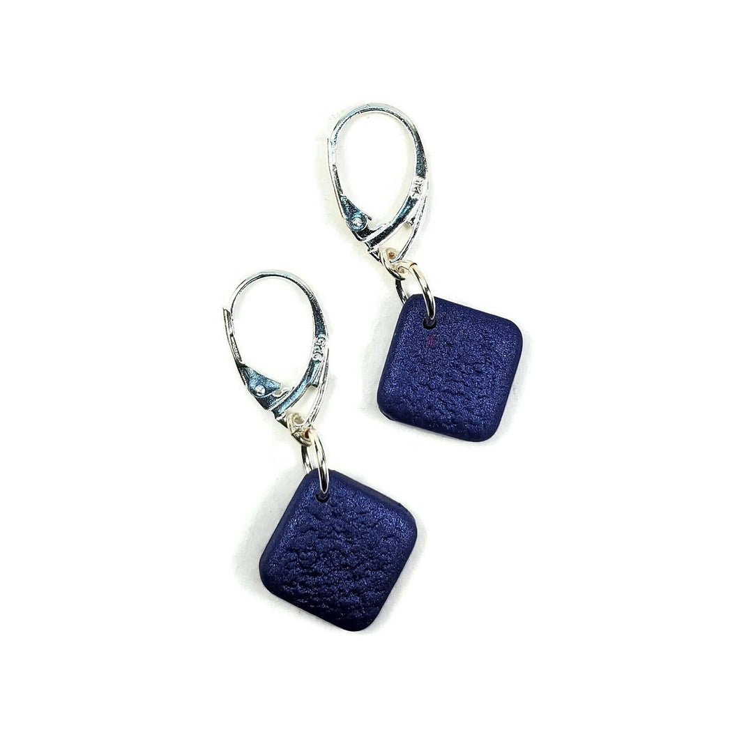 Diamond Dangle Earring Solid Color - Very Peri-Earrings-PME12 1-Option #1-Tiry Originals, LLC