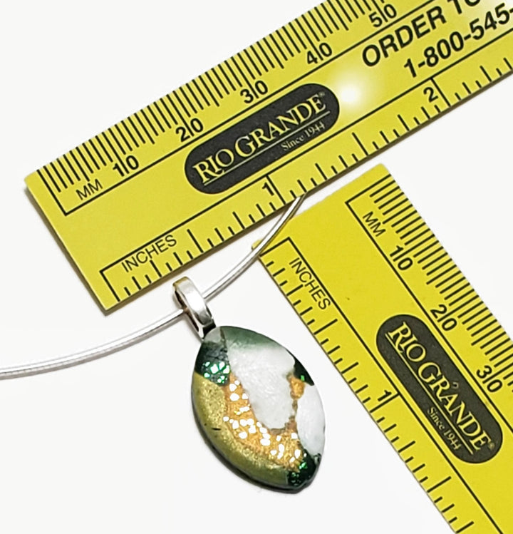 Football Pendant Small - Go Pack Go-Pendants-Tiry Originals, LLC