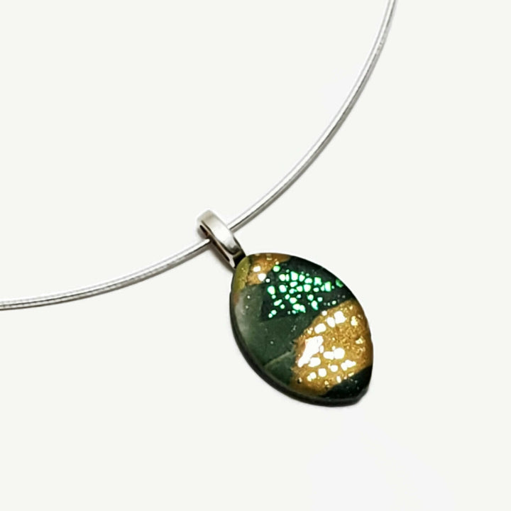 Football Pendant Small - Go Pack Go-Pendants-Tiry Originals, LLC