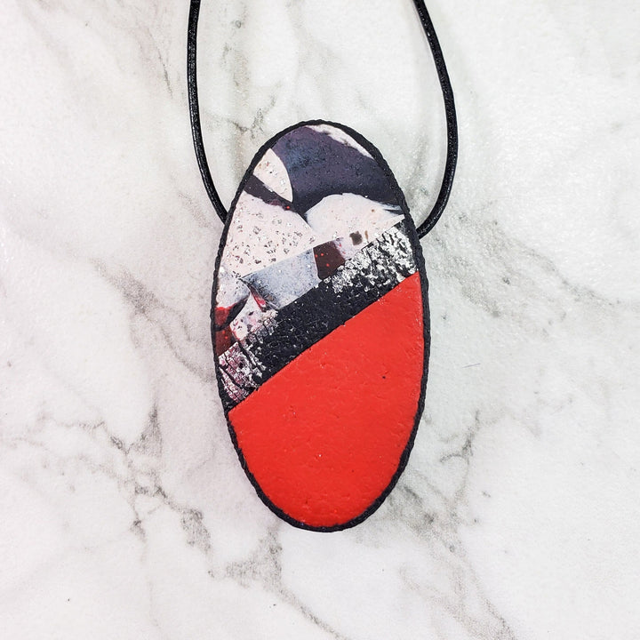 Large Oval Pendant - Scarlett-Pendants-Tiry Originals, LLC