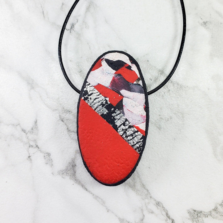 Large Oval Pendant - Scarlett-Pendants-Tiry Originals, LLC