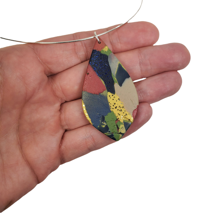 Large Tear Drop Pendant - Terracotta-Sale-Tiry Originals, LLC