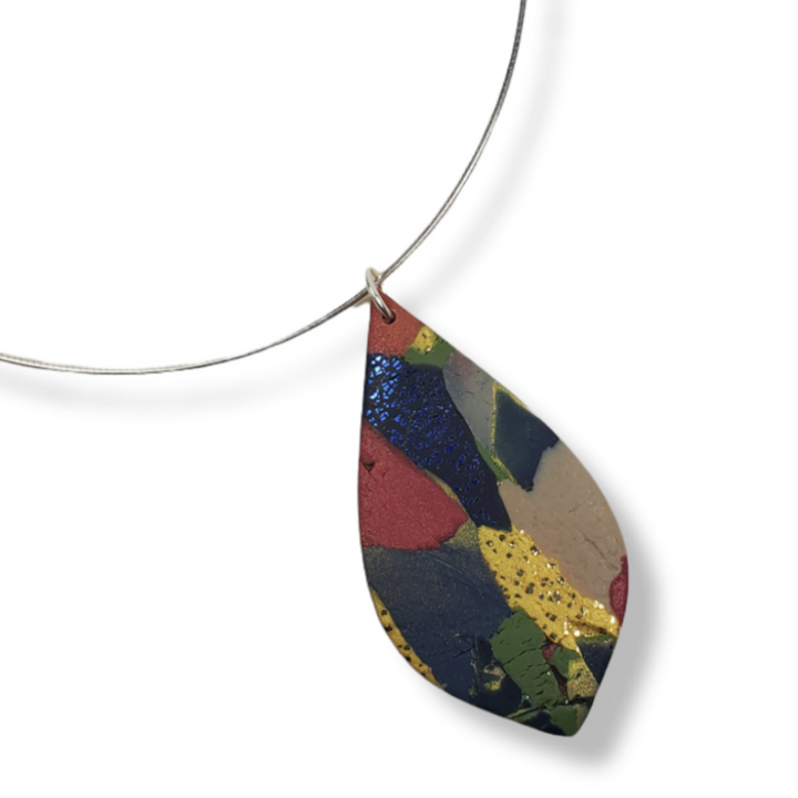 Large Tear Drop Pendant - Terracotta-Sale-Tiry Originals, LLC