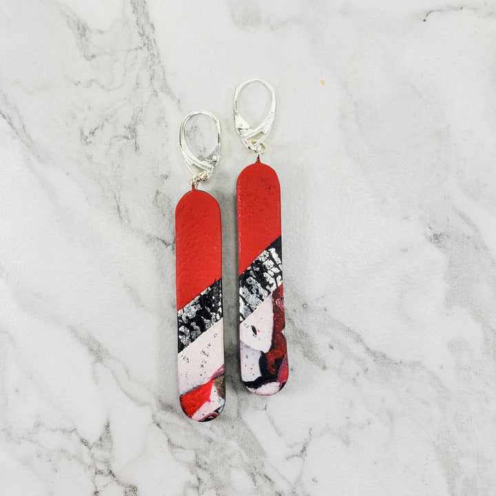 Long Tab Dangle Earring - Scarlett-Earrings-Tiry Originals, LLC