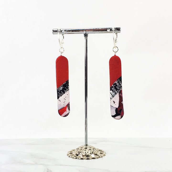 Long Tab Dangle Earring - Scarlett-Earrings-Tiry Originals, LLC