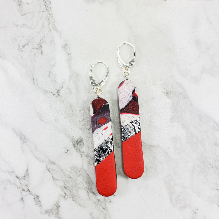 Long Tab Dangle Earring - Scarlett-Earrings-Tiry Originals, LLC