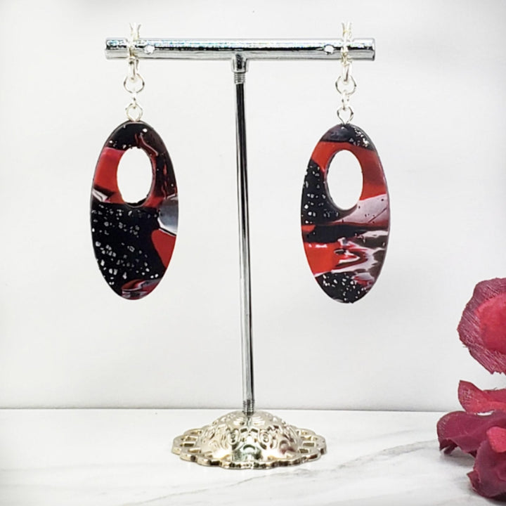 Oval Cutout Dangle Earring - Scarlett-Earrings-Tiry Originals, LLC