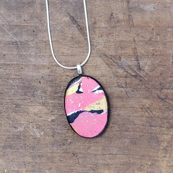 1" x 1-1/2" Oval Pendant - A Day in Paris-Sale-Tiry Originals, LLC