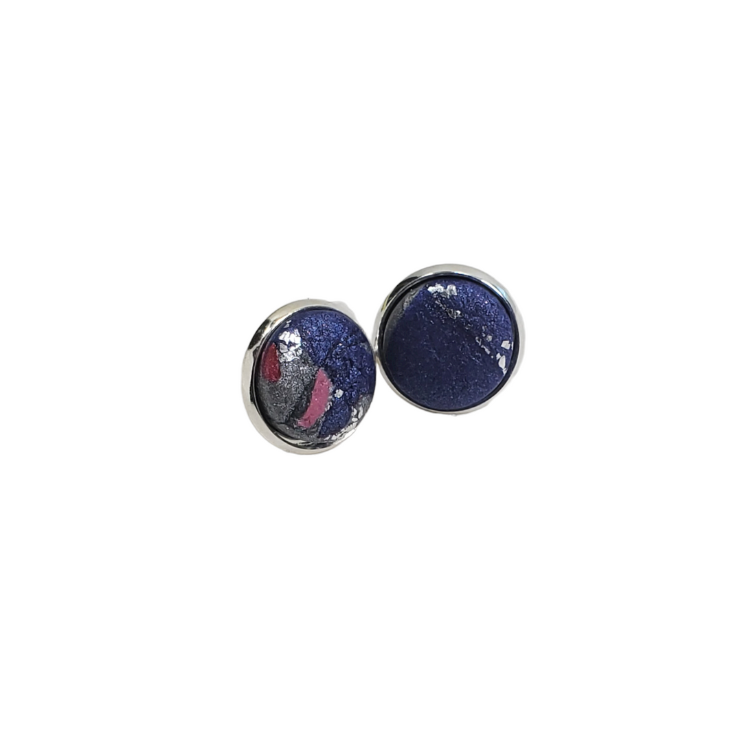 12mm Very Peri Stud Post Earrings - Beautiful and Versatile-Earrings-Tiry Originals, LLC