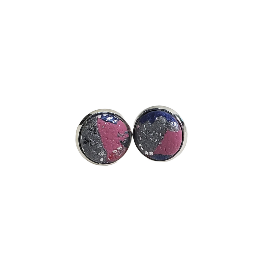 12mm Very Peri Stud Post Earrings - Beautiful and Versatile-Earrings--Tiry Originals, LLC