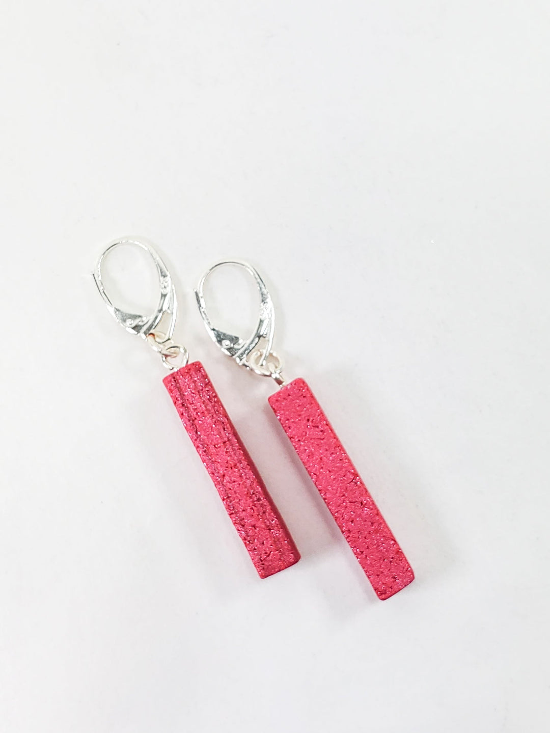 Bar Dangle Earrings - Pink Magenta-Earrings-Tiry Originals, LLC