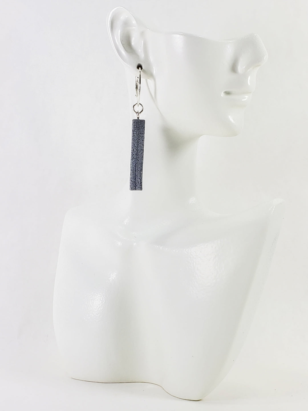 Bar Dangle Earrings - Silver-Earrings-PME85 Silver-Silver-Tiry Originals, LLC