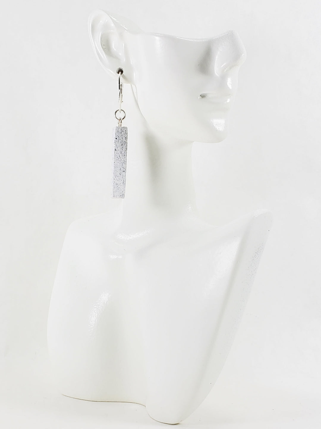 Bar Dangle Earrings - Sparkly White-Earrings-PME85 Sparkly White-Sparkly White-Tiry Originals, LLC