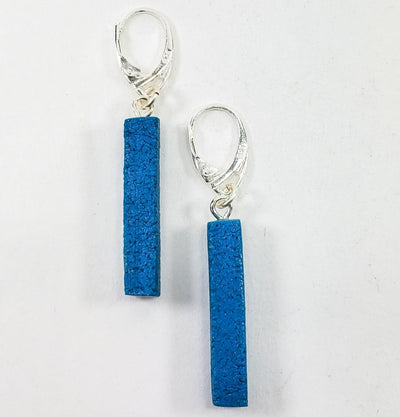 Bar Dangle Earrings - Turquoise Water-Earrings-PME85 Dark Turquoise-Dark Turquoise-Tiry Originals, LLC