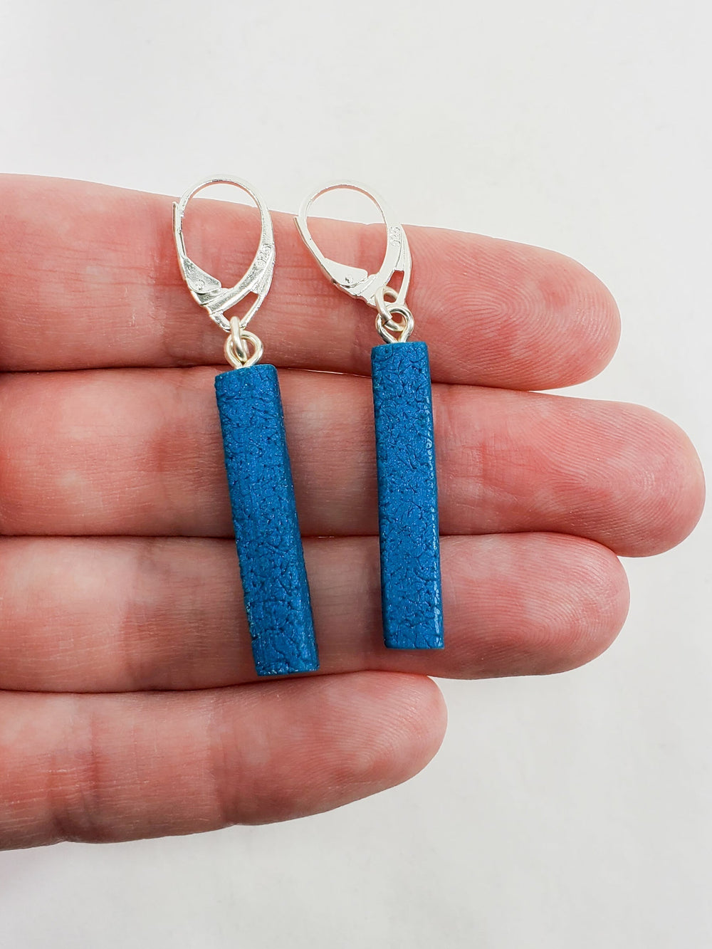 Bar Dangle Earrings - Turquoise Water-Earrings-Tiry Originals, LLC