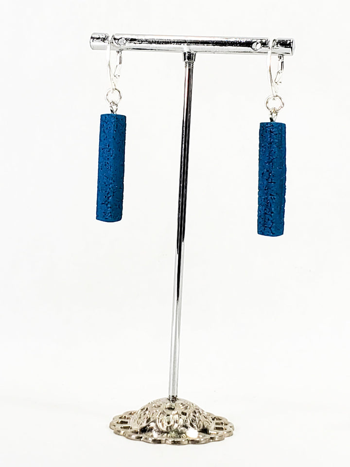 Bar Dangle Earrings - Turquoise Water-Earrings-Tiry Originals, LLC