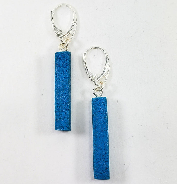 Bar Dangle Earrings - Turquoise Water-Earrings-Tiry Originals, LLC