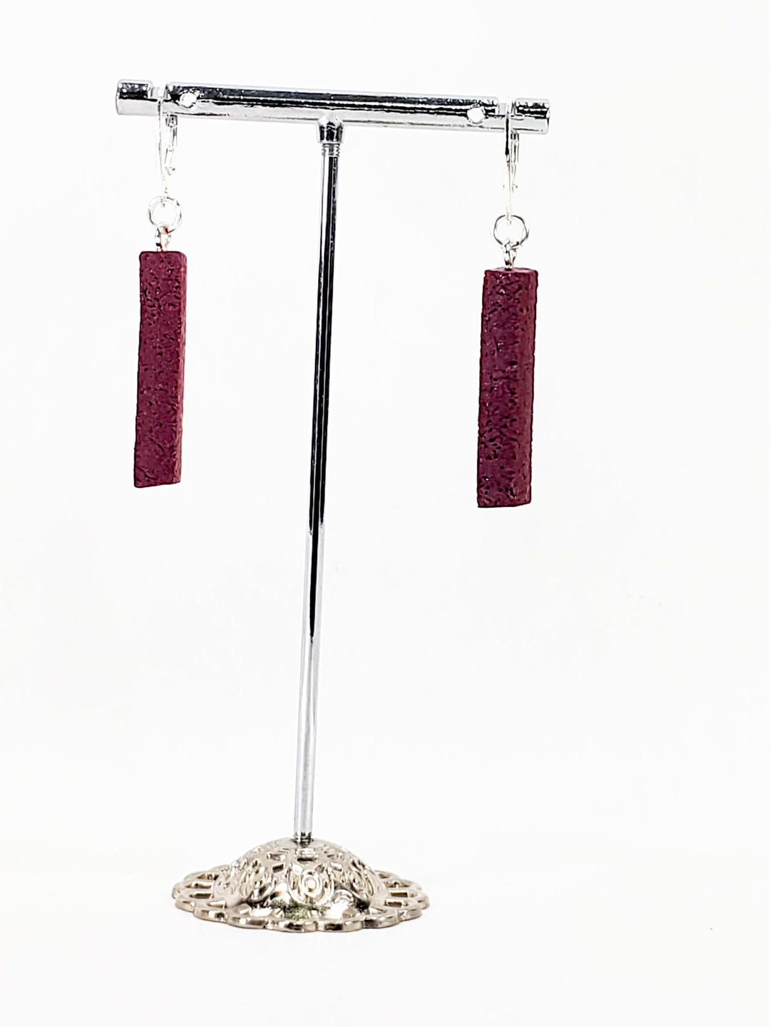 Bar Dangle Earrings - Viva Magenta-Earrings-PME85 Viva Magenta-Viva Magenta-Tiry Originals, LLC