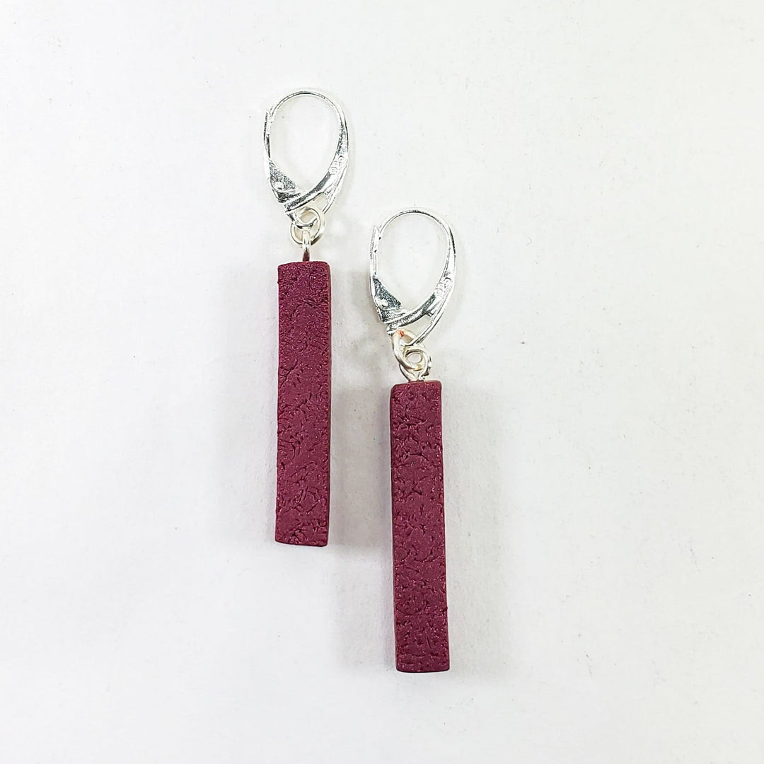 Bar Dangle Earrings - Viva Magenta-Earrings-PME85 Viva Magenta-Viva Magenta-Tiry Originals, LLC