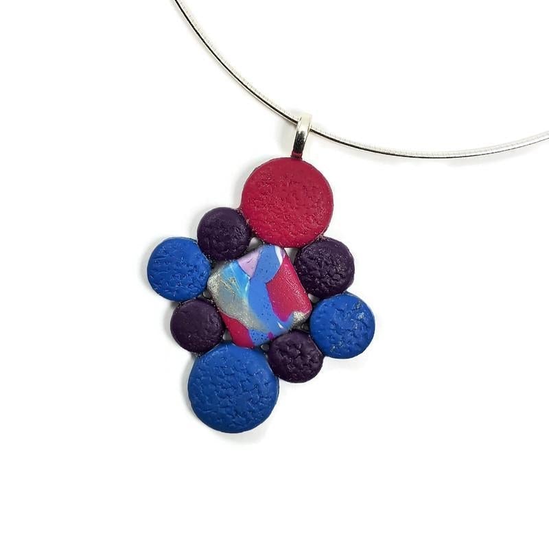 Bubbles Pendant Cluster - Blue-Sale-Tiry Originals, LLC