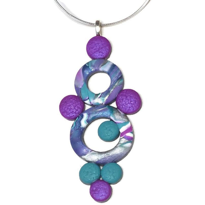 Bubbles Pendant- Double Donut - Hope-Pendants--Tiry Originals, LLC