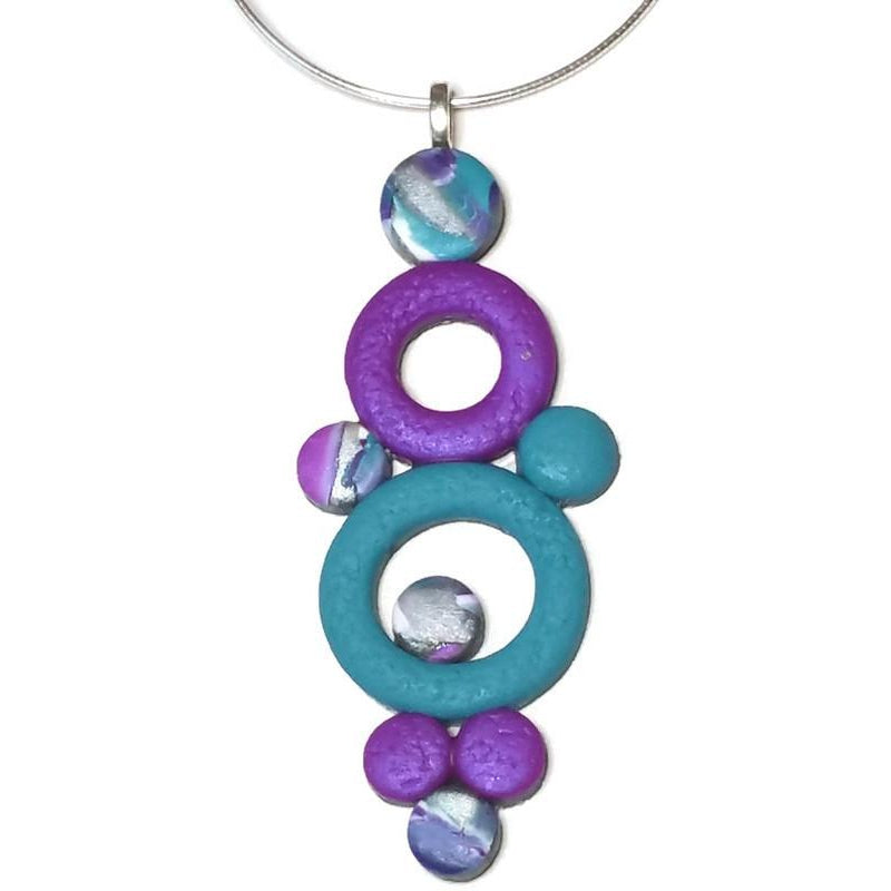 Bubbles Pendant- Double Donut - Hope-Pendants-Tiry Originals, LLC