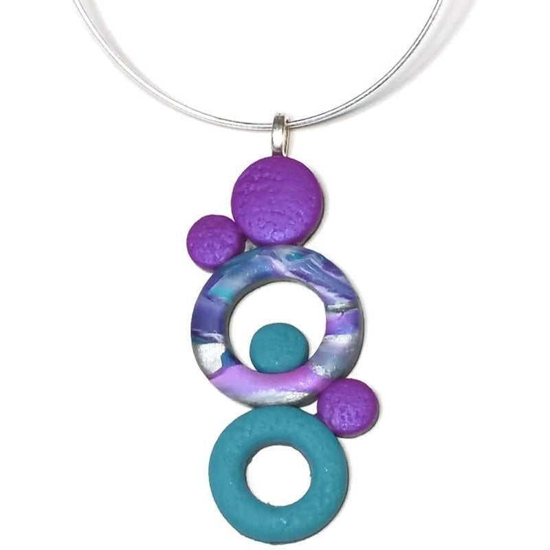 Bubbles Pendant- Double Donut - Hope-Pendants--Tiry Originals, LLC