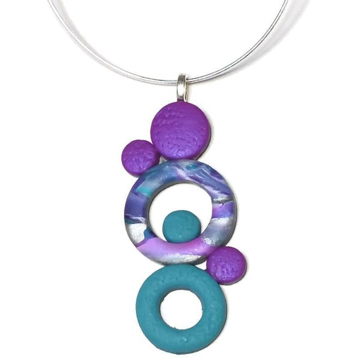 Bubbles Pendant- Double Donut - Hope-Pendants-Tiry Originals, LLC