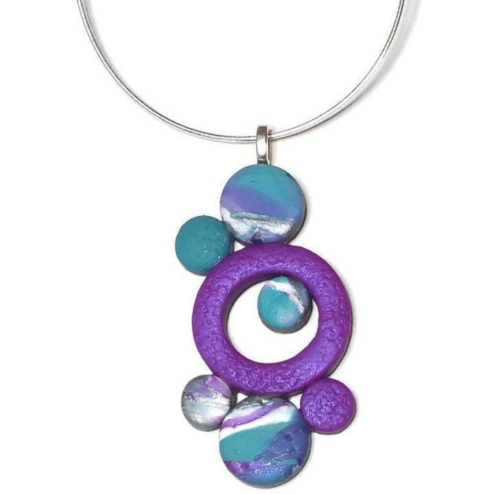 Bubbles Pendant- Single Circle - Hope-Sale--Tiry Originals, LLC