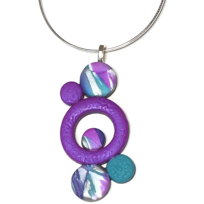 Bubbles Pendant- Single Circle - Hope-Sale--Tiry Originals, LLC