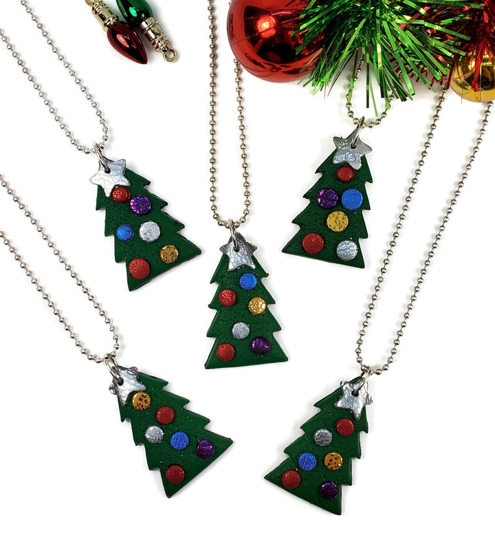 Christmas Tree Pendant-Pendants-PMP62 tree-Green-Tiry Originals, LLC