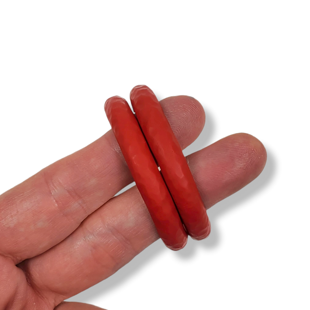 Hoop Earrings Large - HammeScarlett Solid Color - Scarlett-Earrings-Tiry Originals, LLC