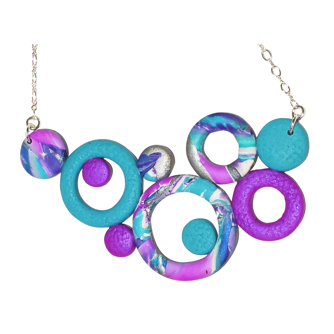 Large Bubbles Necklace - Hope-Necklace-PMN03 Hope #2-Hope Option #2-Tiry Originals, LLC