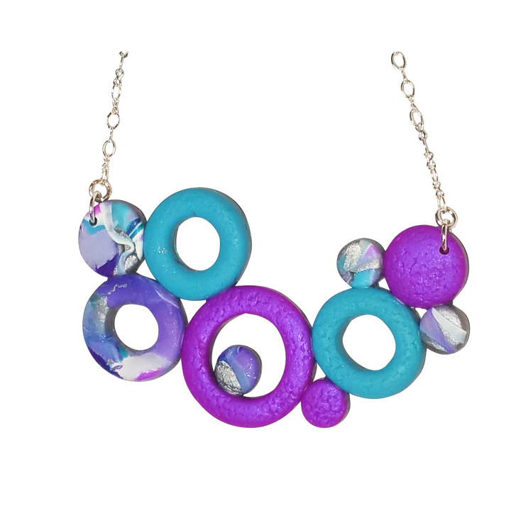 Large Bubbles Necklace - Hope-Necklace-PMN13 Hope #1-Hope Option #1-Tiry Originals, LLC