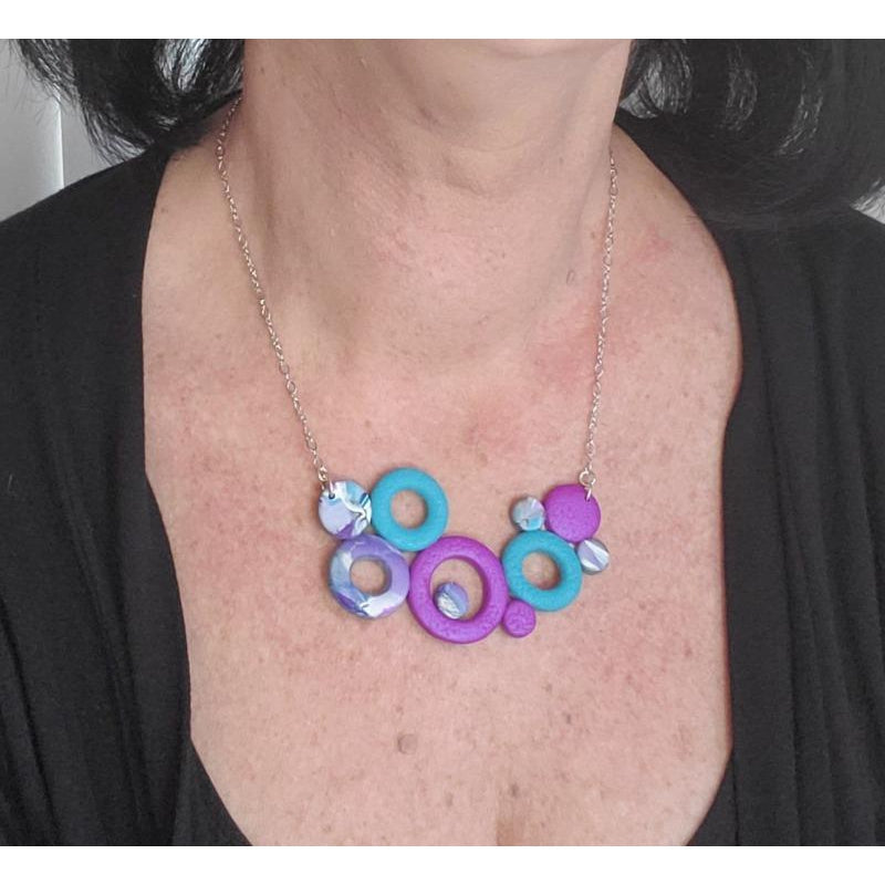 Large Bubbles Necklace - Hope-Necklace--Tiry Originals, LLC