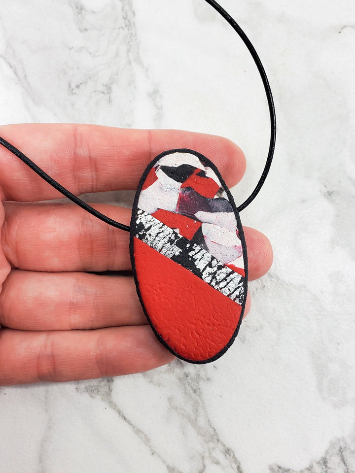 Large Oval Pendant - Scarlett-Pendants-Tiry Originals, LLC