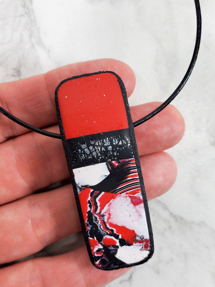 Long Rectangle Pendant - Scarlett-Pendants-Tiry Originals, LLC