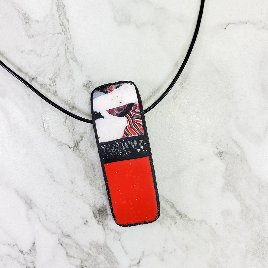 Long Rectangle Pendant - Scarlett-Pendants--Tiry Originals, LLC