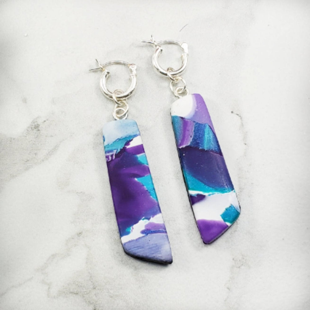 Long Strip Dangle Earring - Hope-Earrings-Tiry Originals, LLC