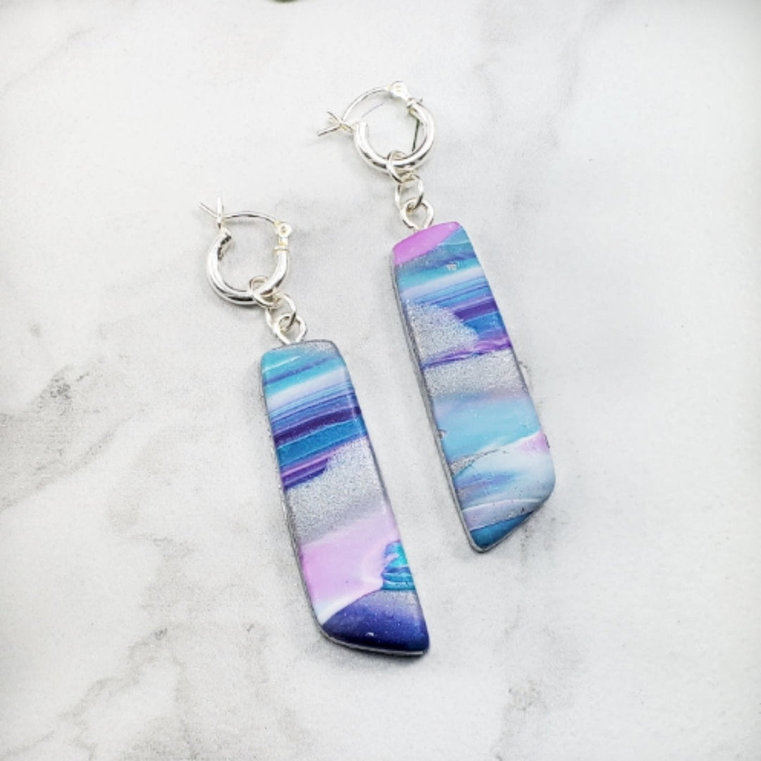 Long Strip Dangle Earring - Hope-Earrings-Tiry Originals, LLC