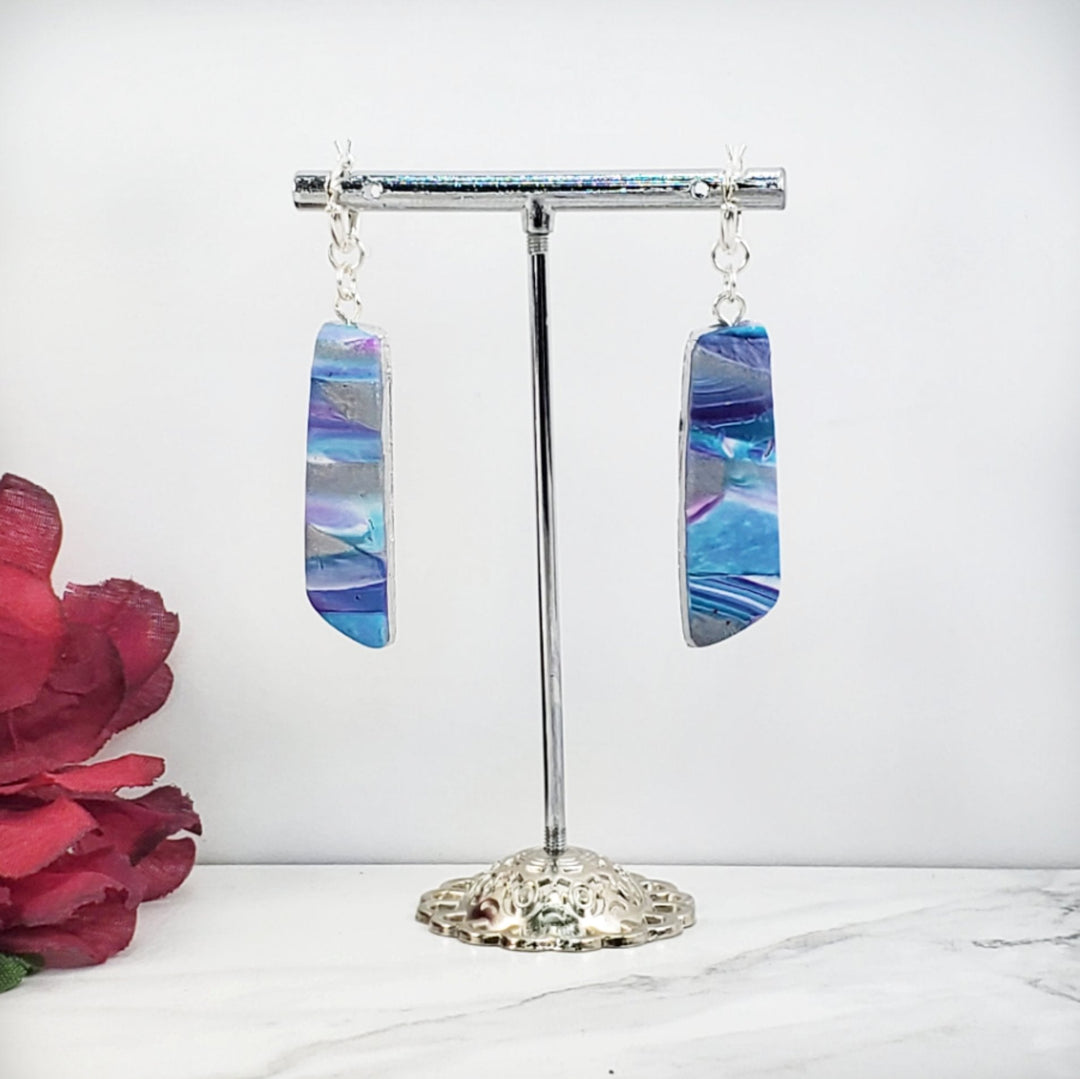 Long Strip Dangle Earring - Hope-Earrings--Tiry Originals, LLC