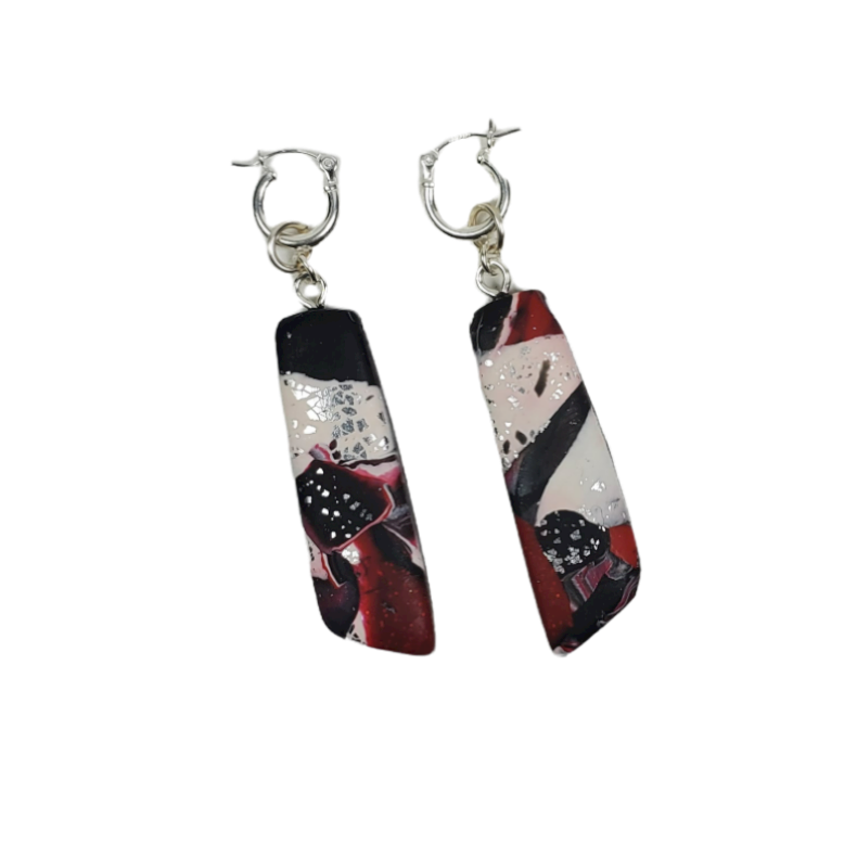 Long Strip Dangle Earring - Scarlett-Earrings-Tiry Originals, LLC